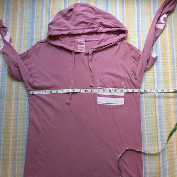 ⭐ Victoria's Secret PINK hooded light-weight tee top XS - Picture 9 of 14